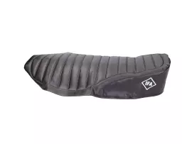Seat Cover Pleated Black W/ Logo For Simson S51, S53, S70 Enduro
