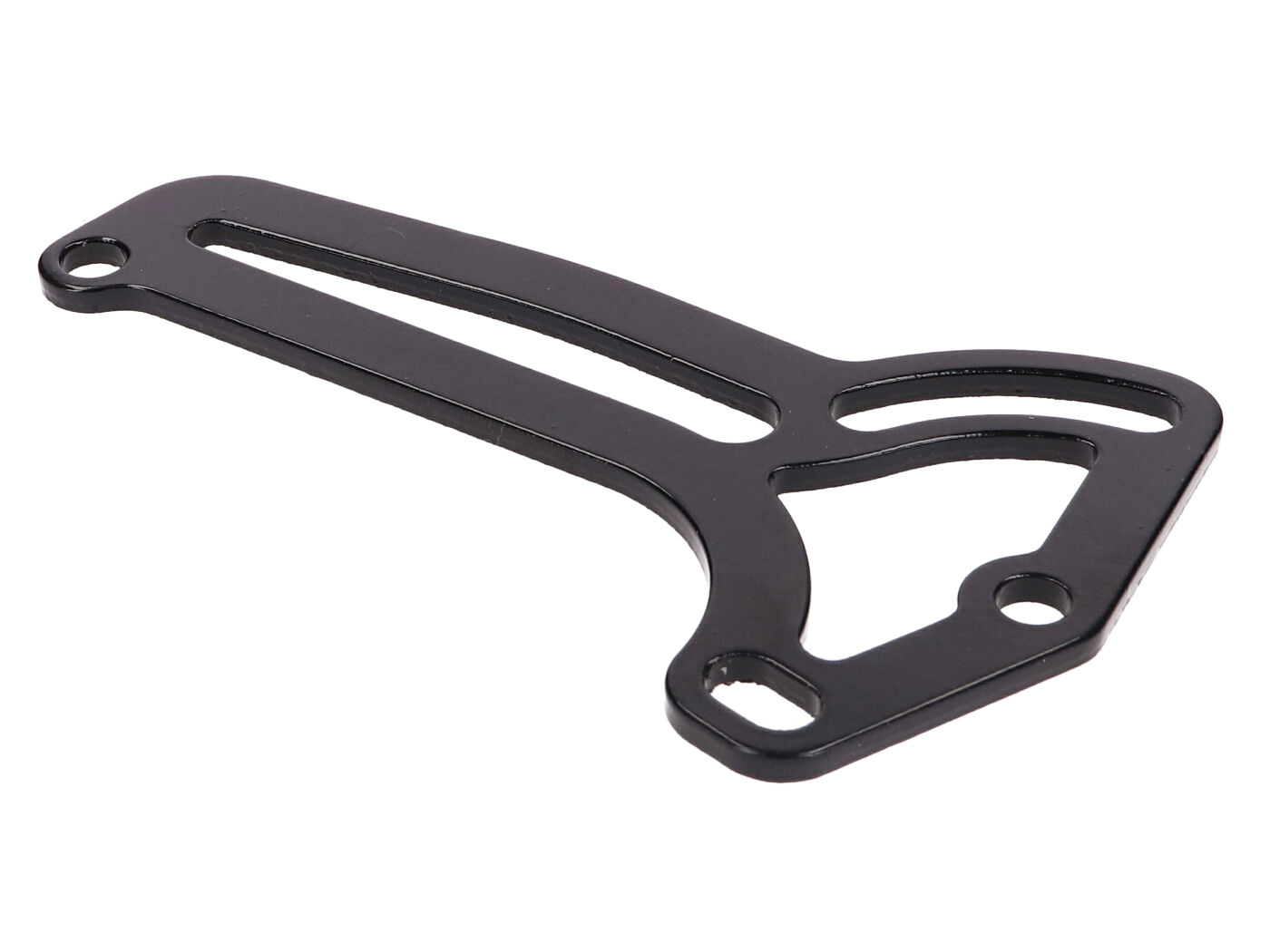Number Plate Holder Lateral Mounting Aluminium Black For Piaggio 2-stroke