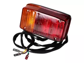 Tail Light Assy W/ Number Plate Light And Cable For Vespa APE P50, CAR, APE 400, 401, 501, 601
