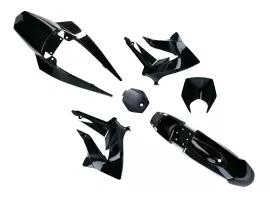 Fairing Kit Complete Black For Derbi Senda 2011-, Gilera RCR, SMT 2011