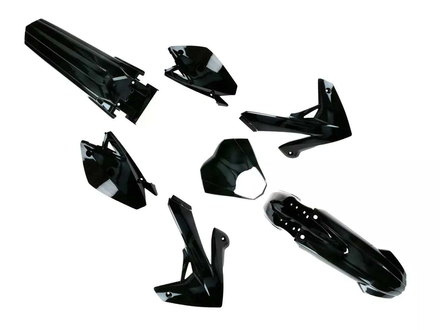 Fairing Kit Complete Black For Rieju MRT