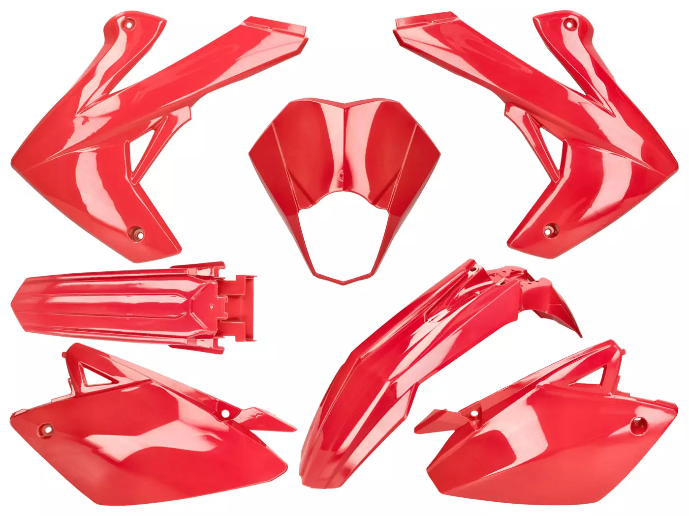 Fairing Kit Complete Red For Rieju MRT 50