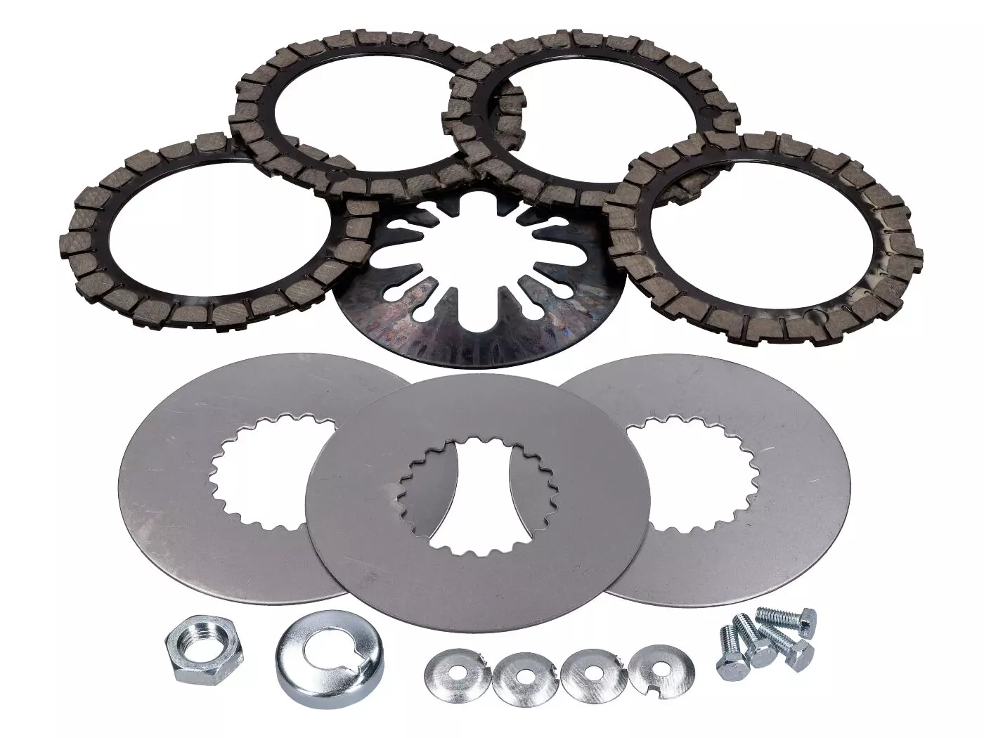 Clutch Parts Set 18-piece Reinforced 1.6mm Disc Spring For Simson S51, S53, S70, S83, SR50, SR80, KR51/2