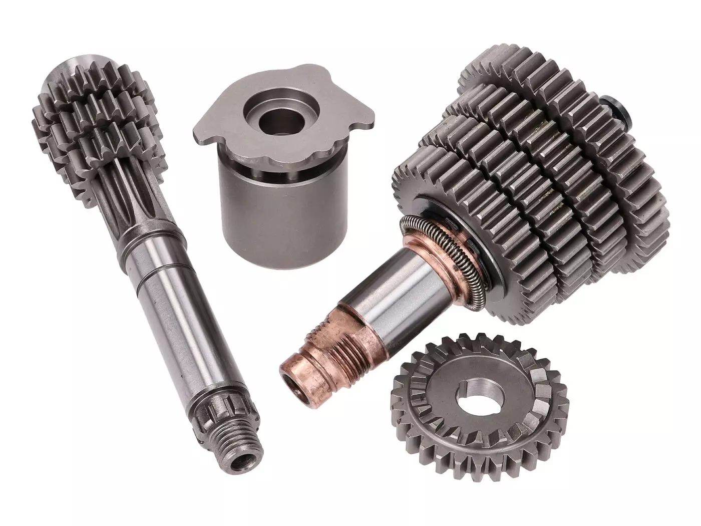 Gearbox / Gear Shaft Set 4-speed Complete, Original Gear Ratio For Simson S51, S53, S70, S83, SR50, SR80, KR51/2, M541, M741