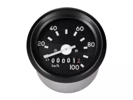 Speedometer 100km/h Round Shape 60mm W/o Direction Indicator Light For Simson S50, S51, S70