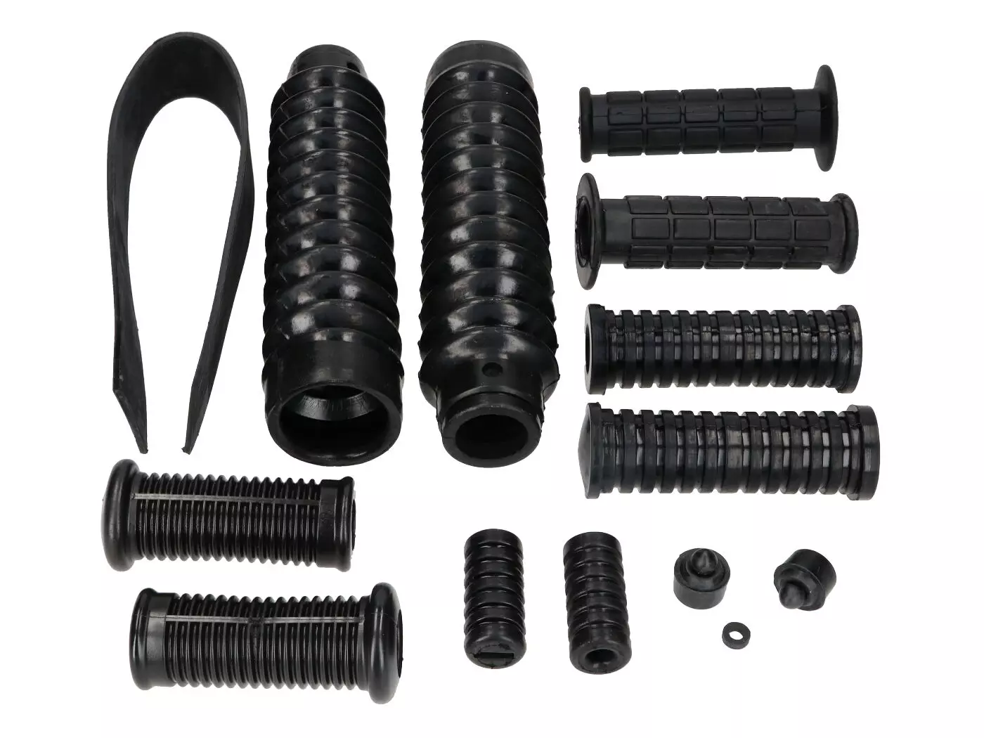 Frame, Gearshift, Kick Starter, Handlebar, Front Fork Rubber Parts Set 14-piece For Simson S50, S51, S70