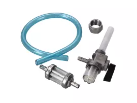 Set - Fuel Cock W/ Water Bag, Fuel Hose And Filter For Simson S50, S51, MZ ETZ, TS, ES