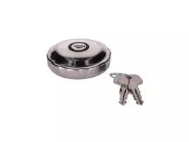 Fuel Tank Cap Chromed (w/ Lock) For Simson S50, S51, SR50, Schwalbe, Sperber, Spatz, Star