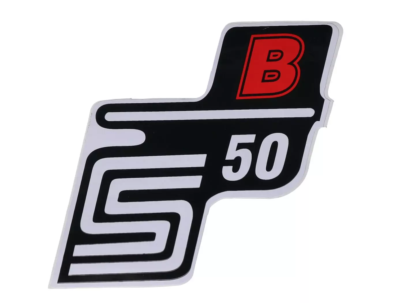 Logo Foil / Sticker S50 B Red For Simson S50