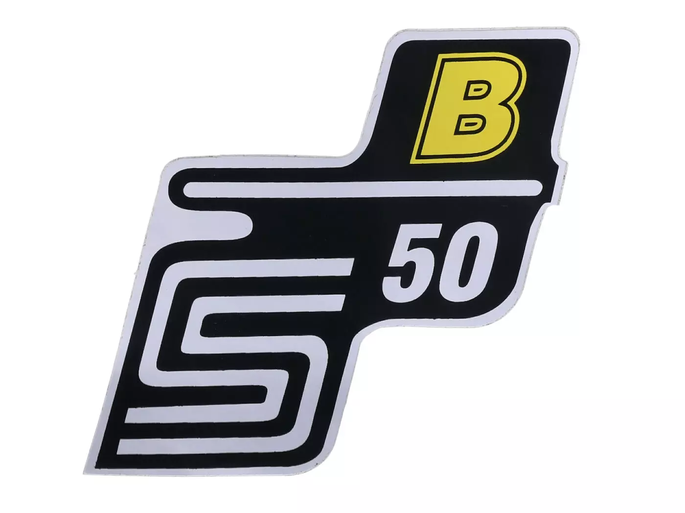 Logo Foil / Sticker S50 B Yellow For Simson S50