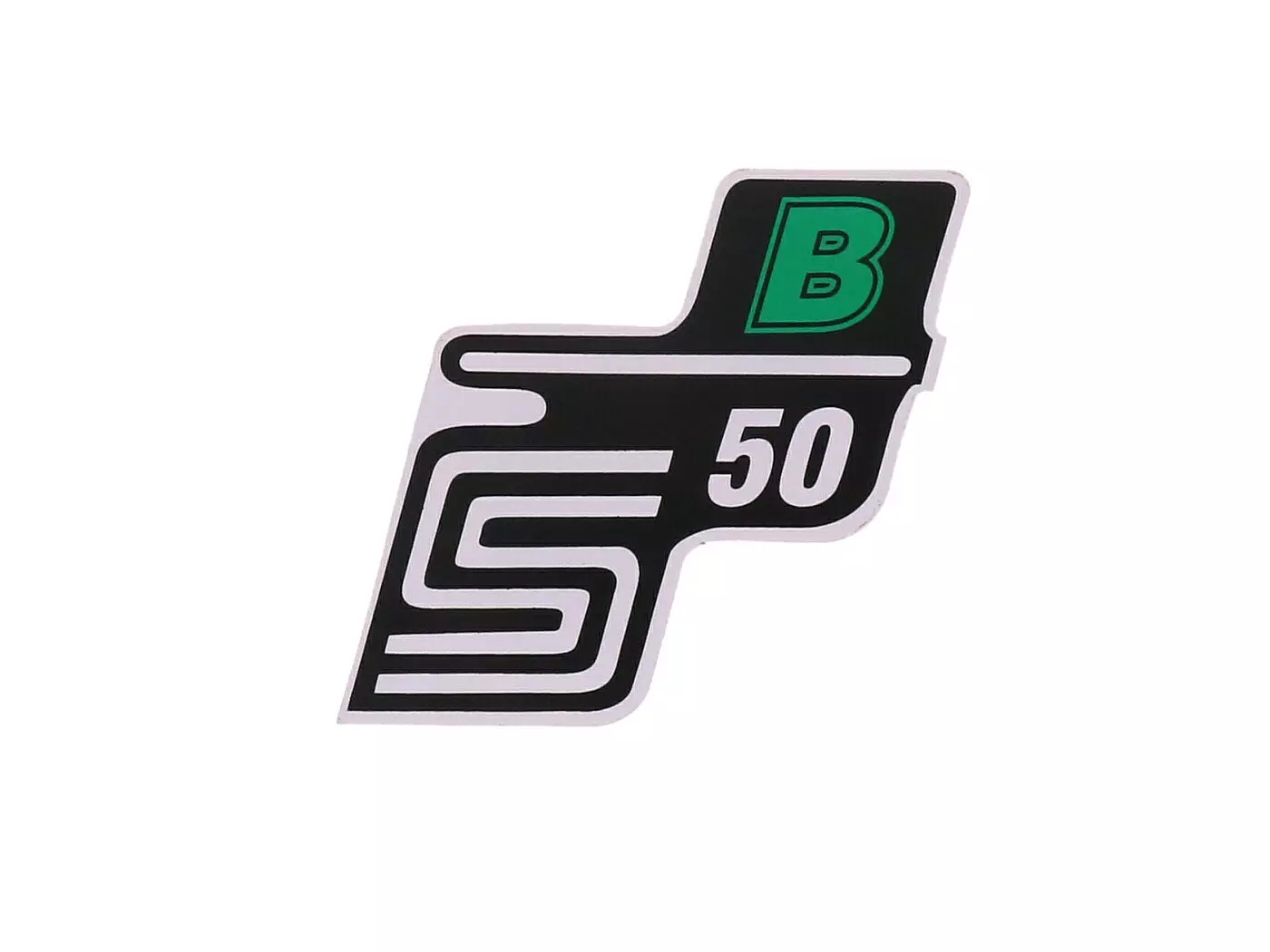 Logo Foil / Sticker S50 B Green For Simson S50