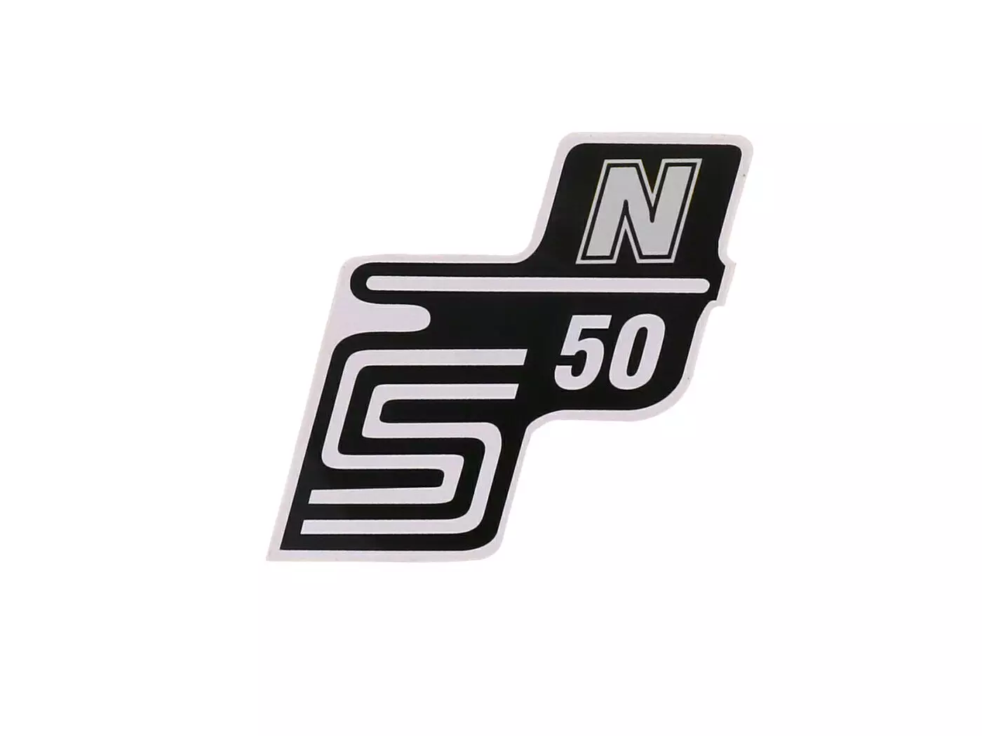 Logo Foil / Sticker S50 N White For Simson S50