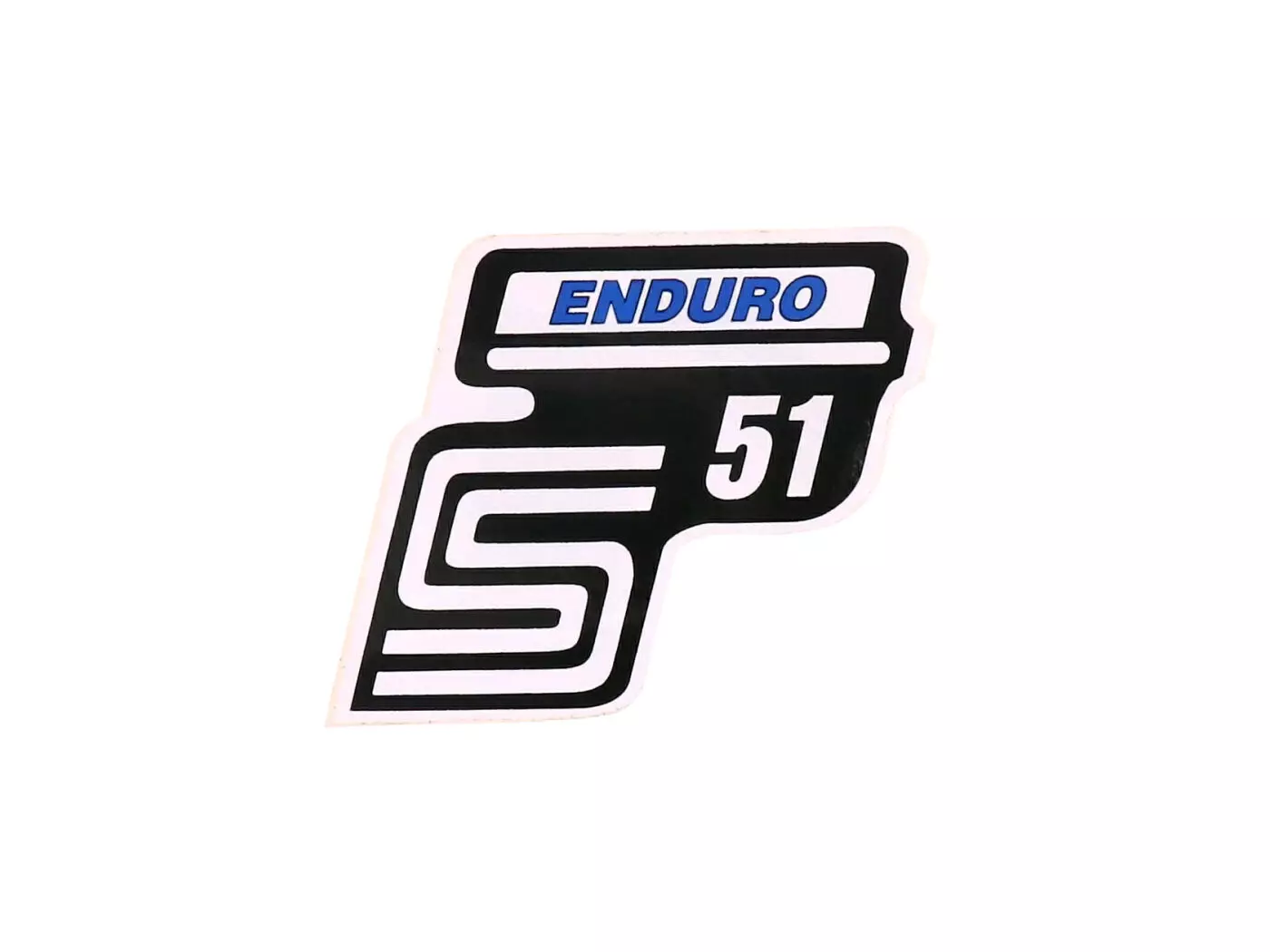 Logo Foil / Sticker S51 Enduro Blue For Simson S51