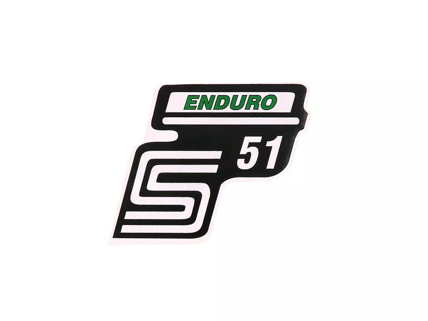 Logo Foil / Sticker S51 Enduro Green For Simson S51