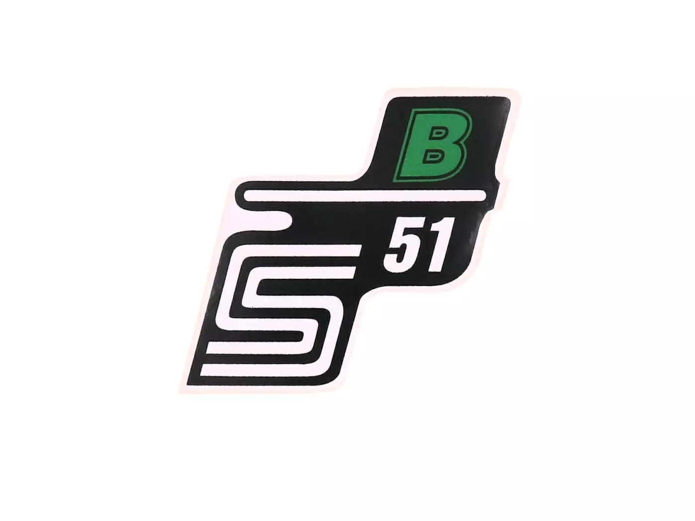 Logo Set Foil / Sticker S51 B Green For Simson S51