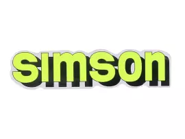 Logo Foil / Sticker Tank Neon Yellow, Black For Simson S51