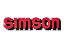 Logo Foil / Sticker Tank Red, Black For Simson S51
