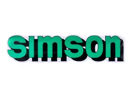 Logo Foil / Sticker Tank Green, Black For Simson S51