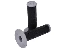 Handlebar Rubber Grip Set ProTaper Dual Density Half Waffle Black Grey