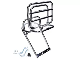 Rear Luggage Rack Folding Chromed For Vespa Primavera ET3, V50, V90, PK