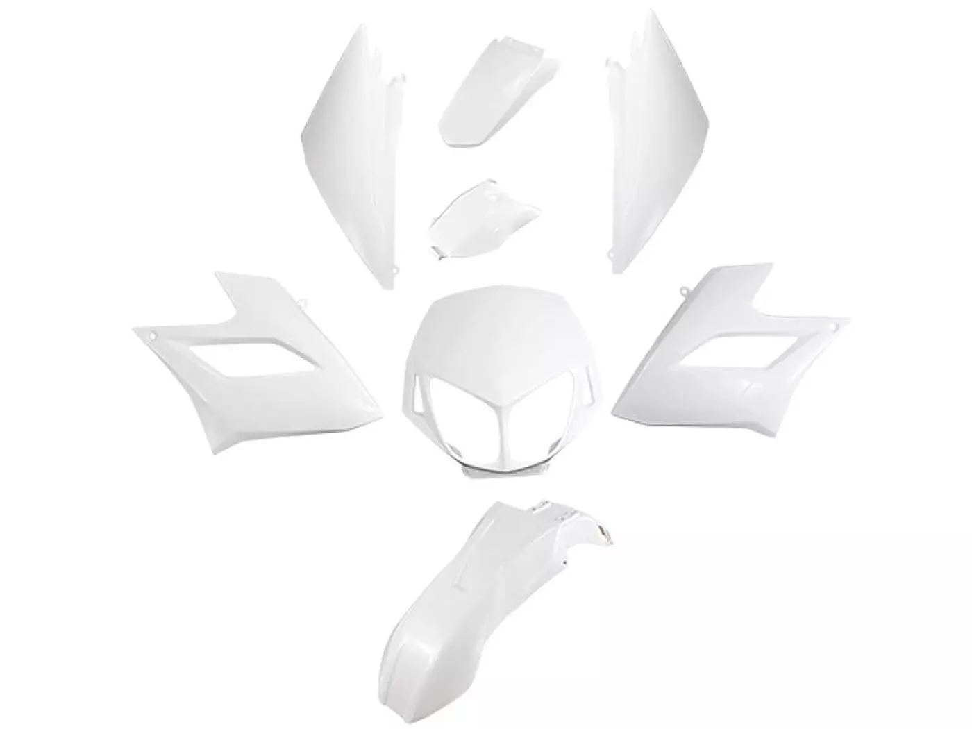 Fairing Kit White For Derbi Senda DRD Racing -2010