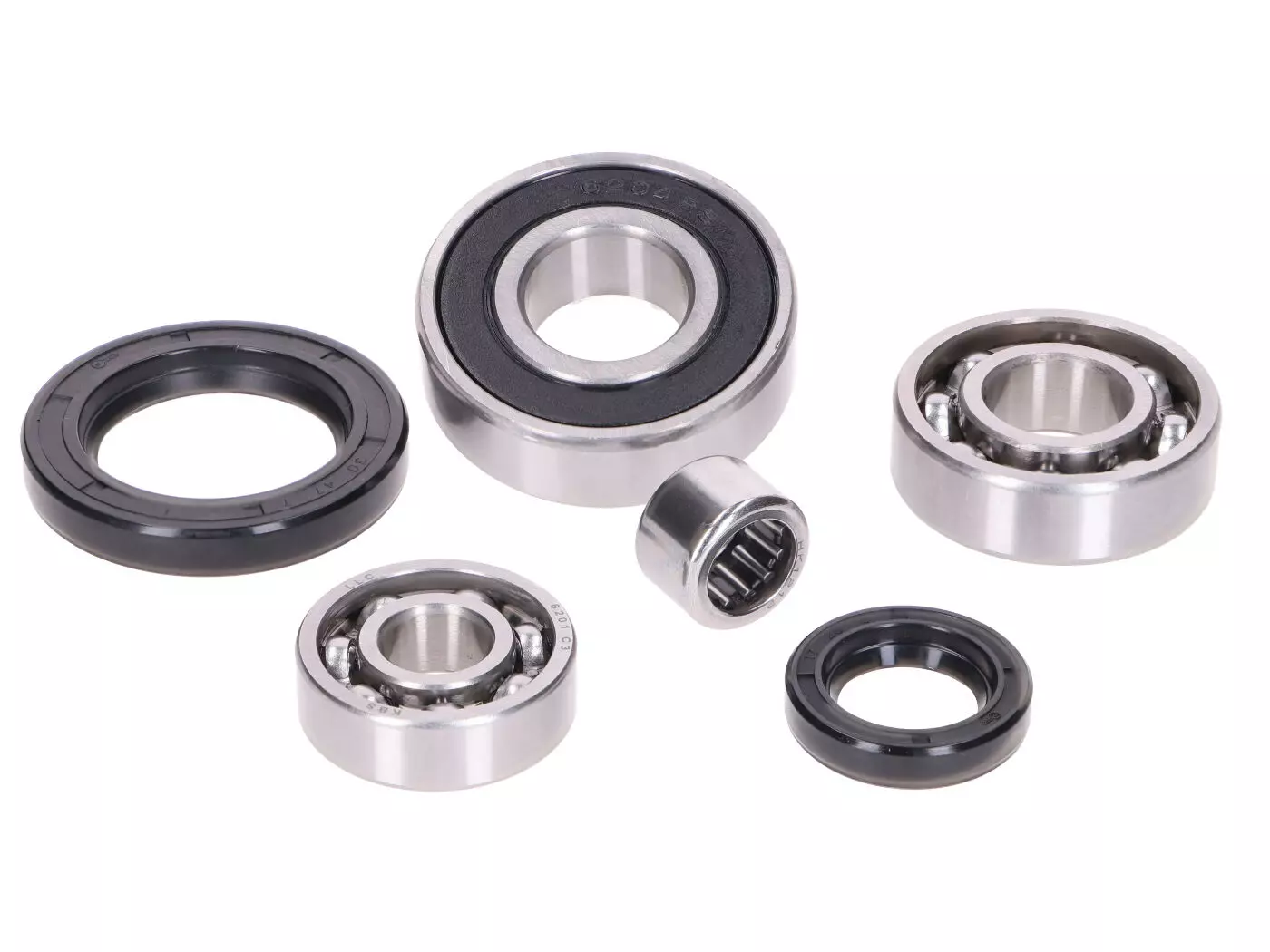 Gearbox Bearing Set W/ Oil Seals For Piaggio Long Type