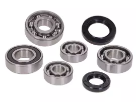 Gearbox Bearing Set W/ Oil Seals For GY6 139QMA, QMB 4-stroke