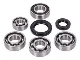 Gearbox Bearing Set W/ Oil Seals For Kymco GR1, DJ, Meteorit (ATU), Daelim, Honda, SYM 50cc Upright 2-stroke AC