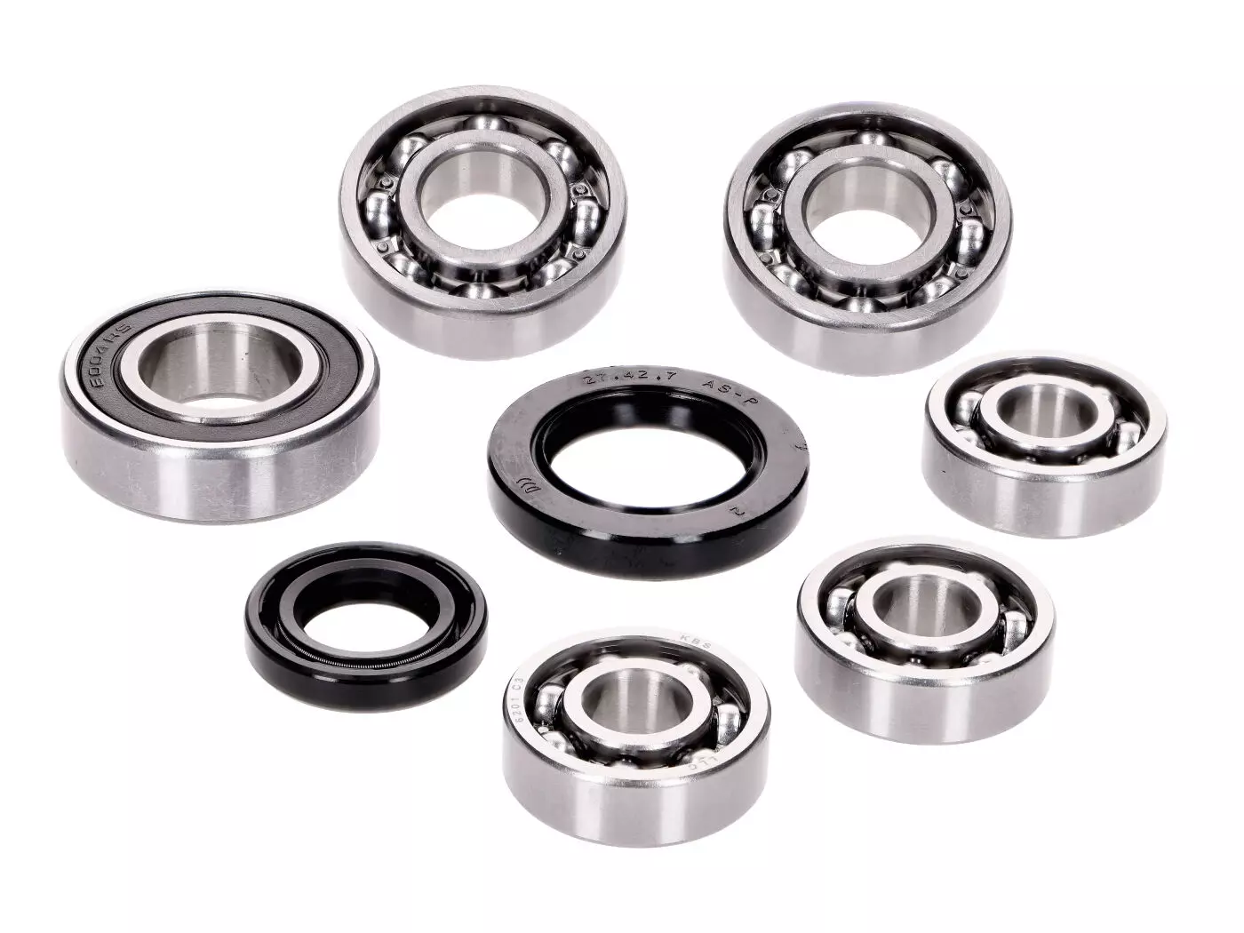 Gearbox Bearing Set W/ Oil Seals For Kymco Horizontal SF10, SYM Horizontal