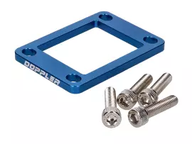 Intake Manifold Spacer Doppler 5mm Blue For Minarelli AM, Derbi EBE, EBS, D50B