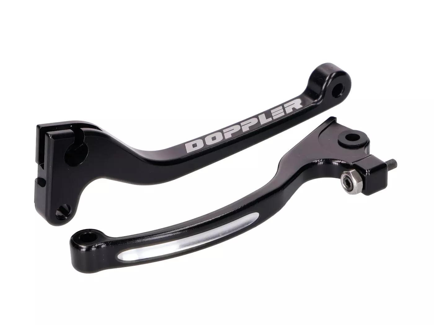 Brake And Clutch Lever Set Doppler CNC Black For Rieju, Derbi, Sherco (w/ AJP Brake)