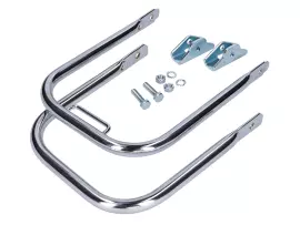 Luggage Rack Set Rear Chrome Long Support Bar For Simson S50, S51, S70