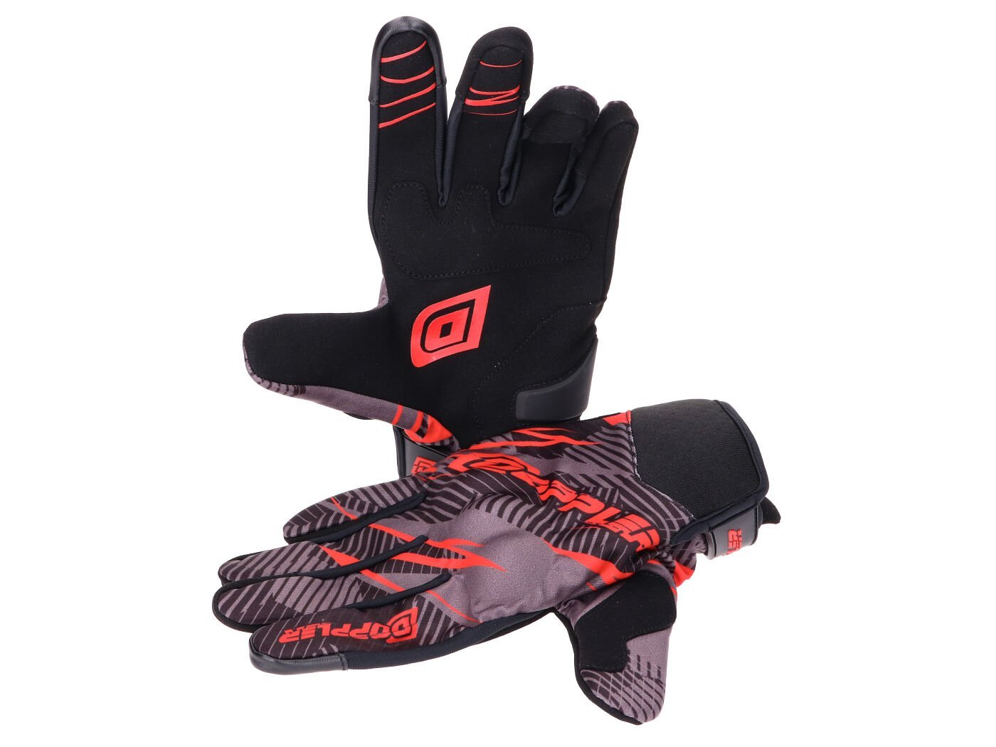 MX Gloves Doppler Grey / Red - Size S (08)
