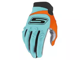 MX Gloves S-Line Homologated, Blue / Orange - Size L