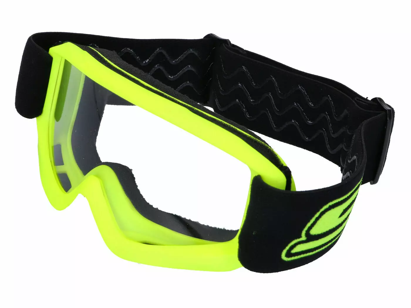 MX Goggle S-Line Kids Fluo Yellow - Transparent