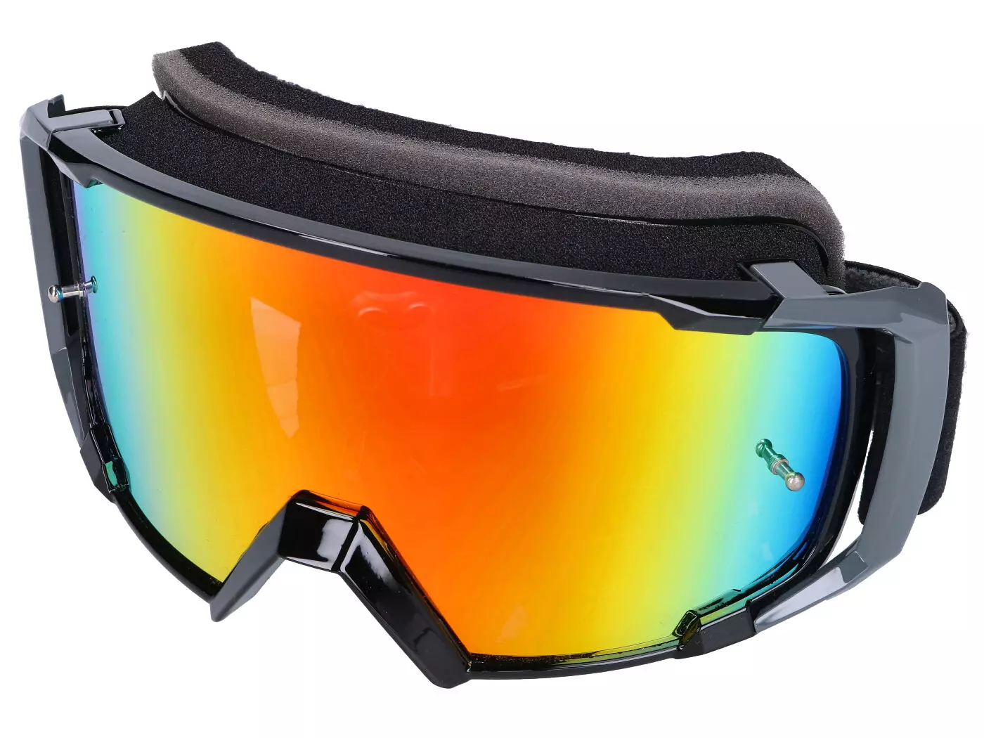 MX Goggle S-Line Scrub Black / Grey - Iridium Yellow