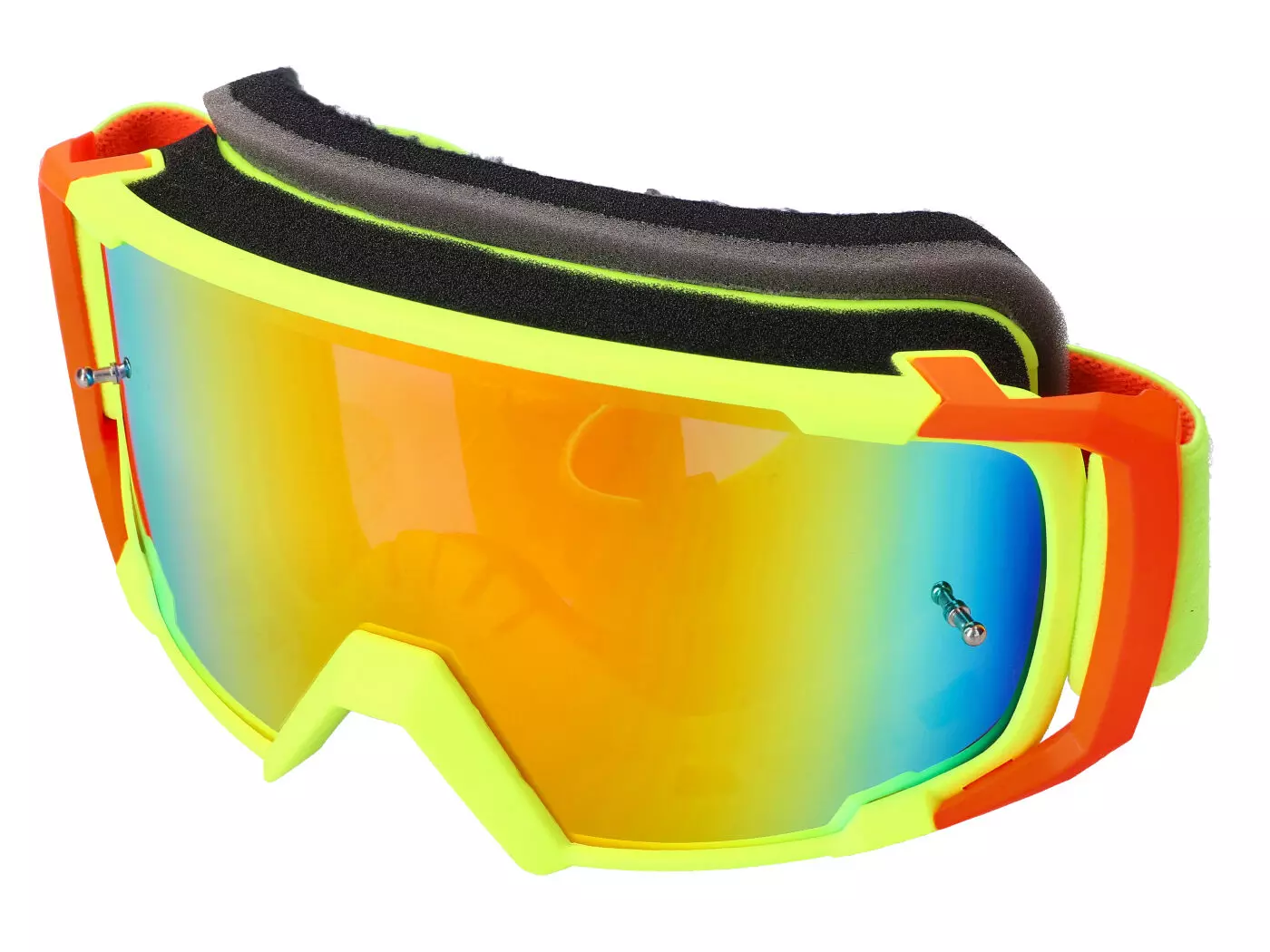 MX Goggle S-Line Scrub Fluo Yellow / Red - Iridium Yellow