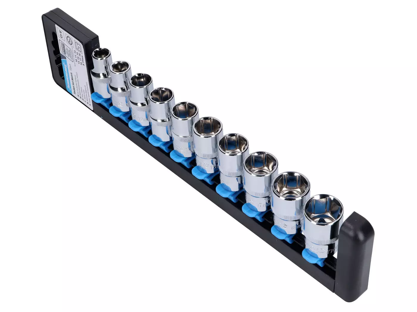 Wrench Socket Set Shallow 10-piece Metric 1/2 Inch 10-19mm