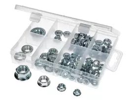 Flange Nut Assortment Metric M5-M12 78-piece