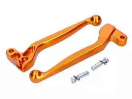 Clutch And Brake Lever Set ALU Anodized Golden For Simson S50, S51, S53, S70, S83, SR50, SR80