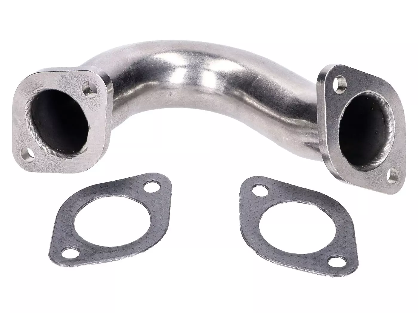 Exhaust Manifold Stainless Steel Unrestricted 35mm For Gilera Runner, Piaggio Hexagon, TPH, SKR, Italjet Dragster 125-180 2-stroke = 50156