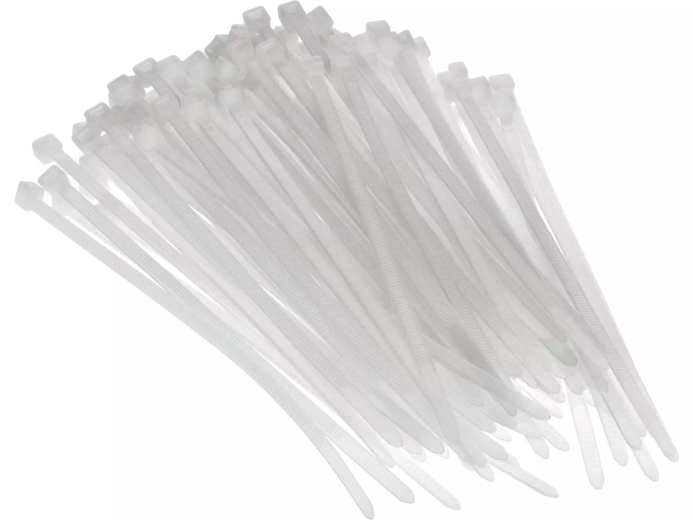 Cable Ties 140x3.6mm Transparent - Set Of 100 Pcs