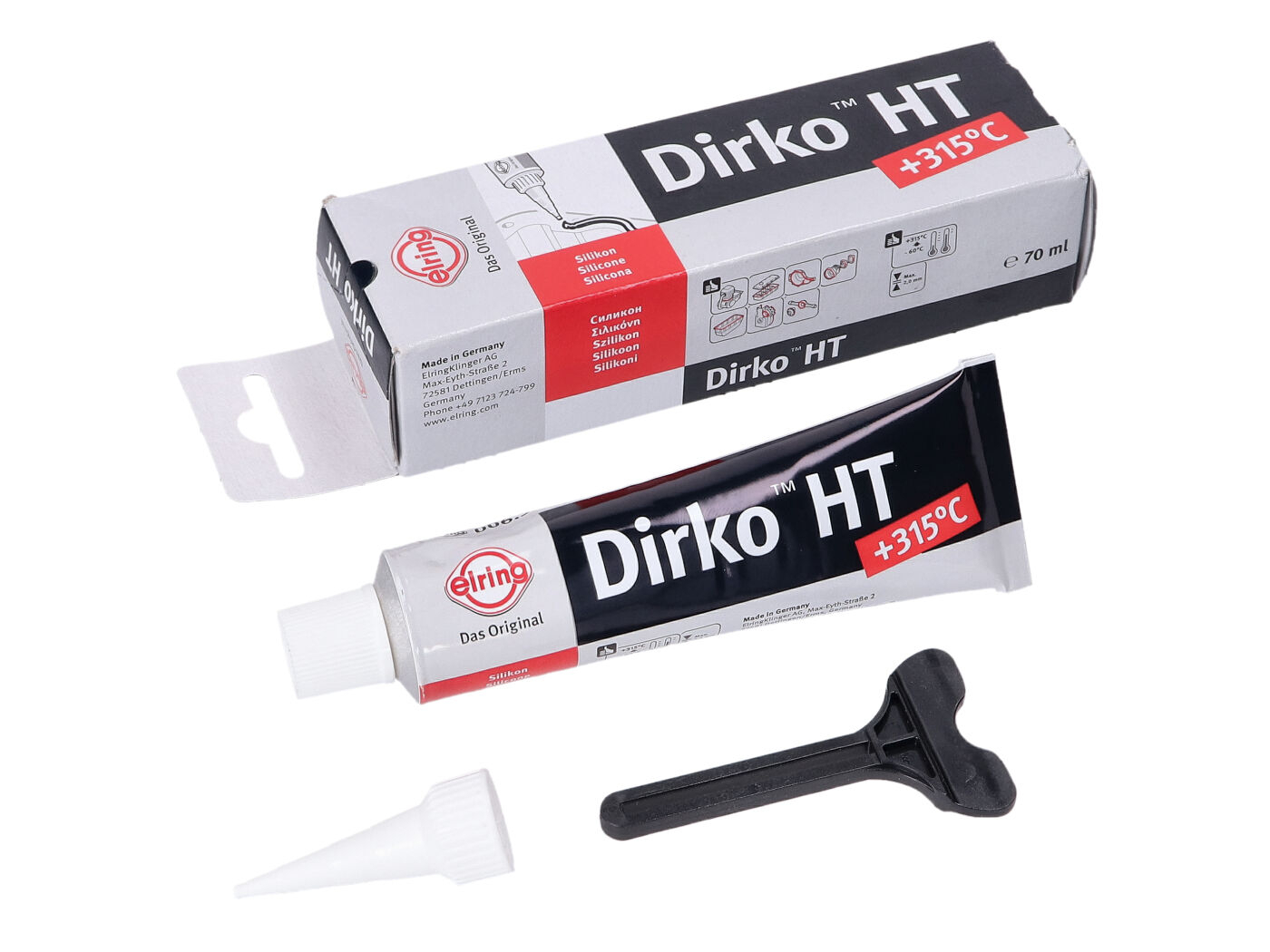 Sealant Dirko HT Silicone Black +315°C 70ml