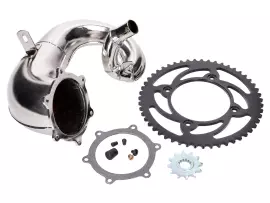 Derestriction Kit W/ Chromed Exhaust Manifold For Beta RR50 Supermoto Euro5 2021