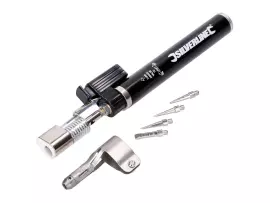 Gas Soldering Iron Silverline 195mm Incl. 4 Soldering Tips