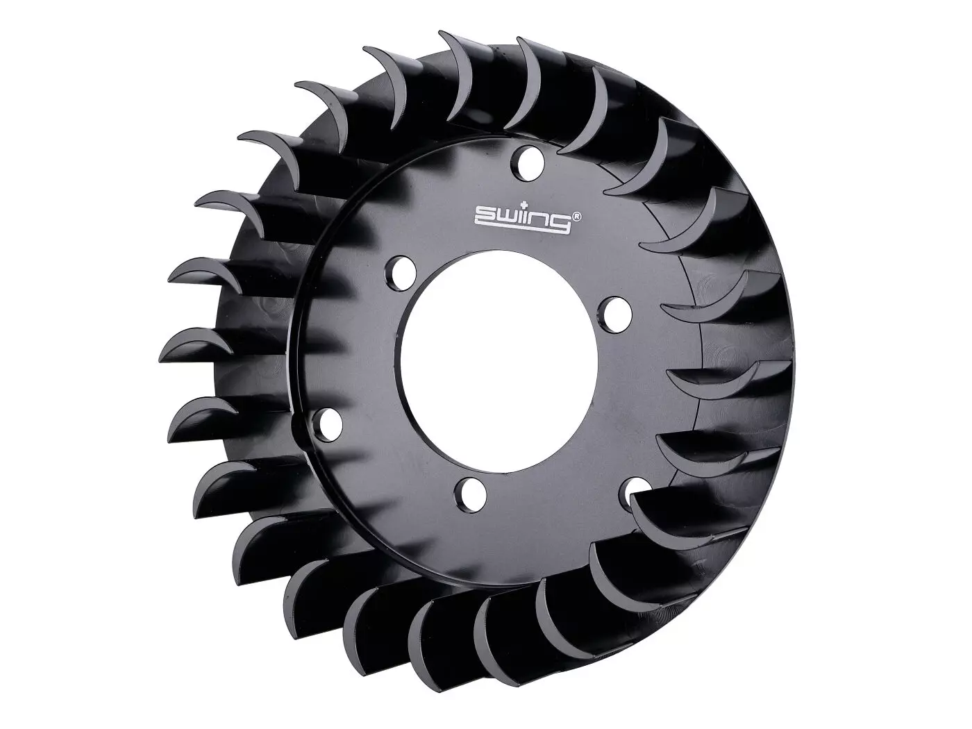 Fan Wheel Swiing Aluminum CNC Black For Sachs 50/2, 50/3, HPI, Bosch, Ducati Ignition