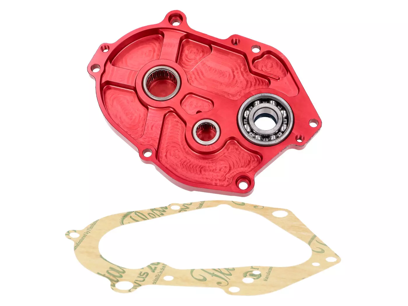 Gear Cover / Transmission Cover Racing TPR Factory CNC Red Anodized For Minarelli Long Type