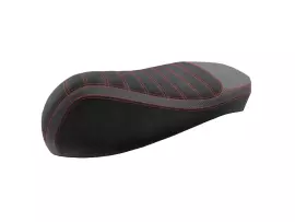 Seat Cover Black, Red Stitch Seam For Vespa GTS 125, 300