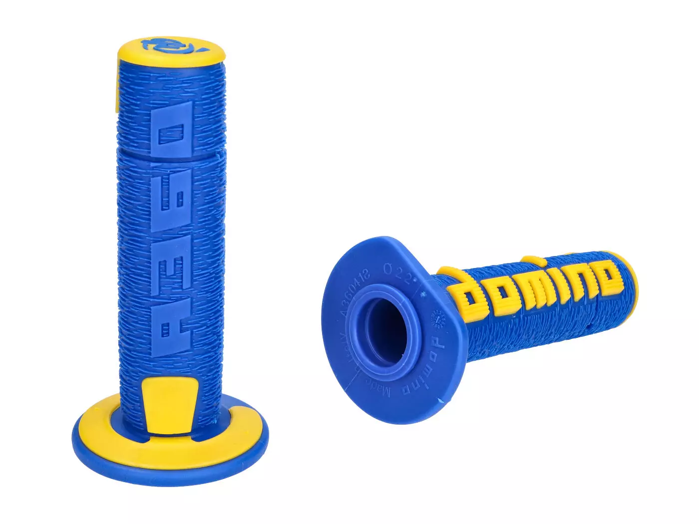 Handlebar Grip Set Domino A360 Off-Road Blue / Yellow