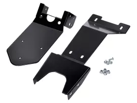 Number Plate Holder W/ Splash Guard Black Coated For Rieju MRT